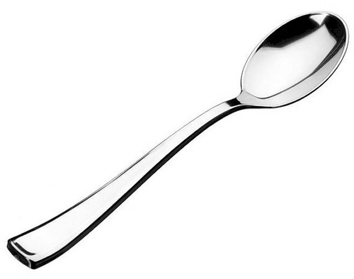 Ложка столовая 175 мм, металлик, PS, 100 штук
