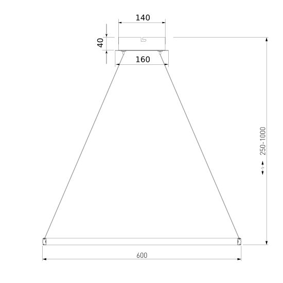 90264/1 / подвесной светильник / латунь