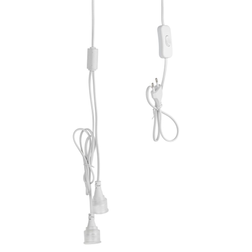 Патрон ЭРА FITO-Holder G13 IP65 mini для ламп FITO до 600 мм 2хG13 с выключателем, вилкой 1.5 м