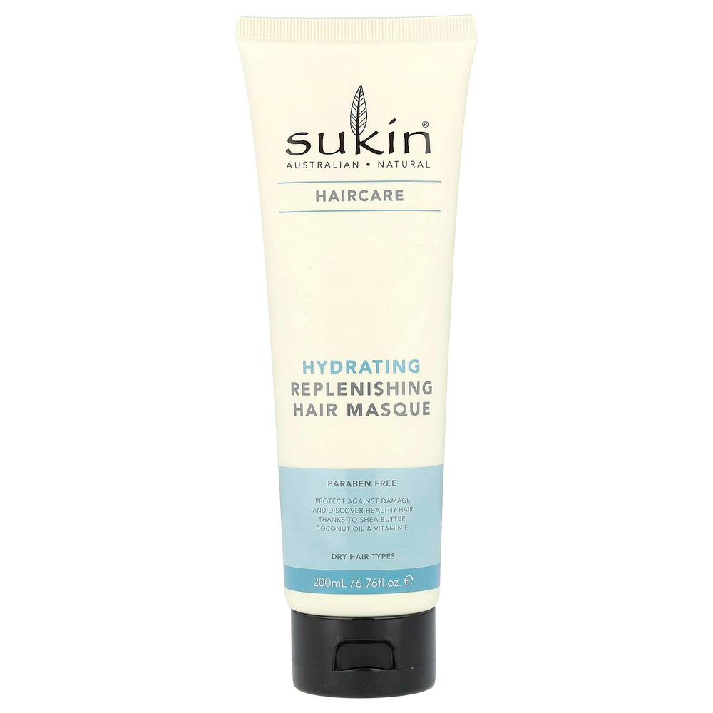 Sukin, Haircare, увлажняющая восстанавливающая маска для волос, для сухого типа волос, 200 мл (6,76 жидк. унции)