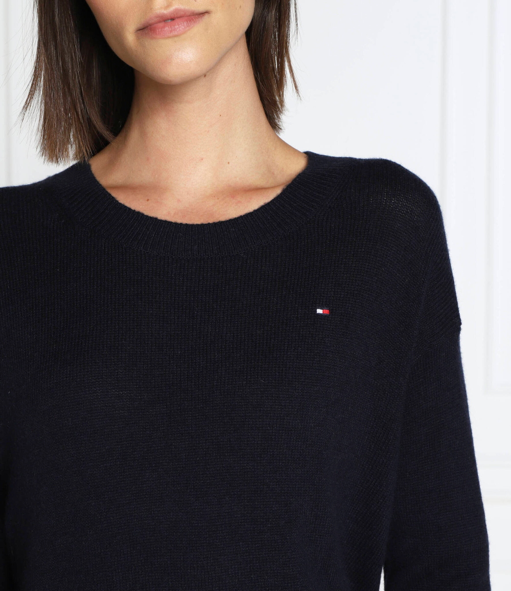 Хлопковый свитер Tommy Hilfiger - черный(WW0WW35882)