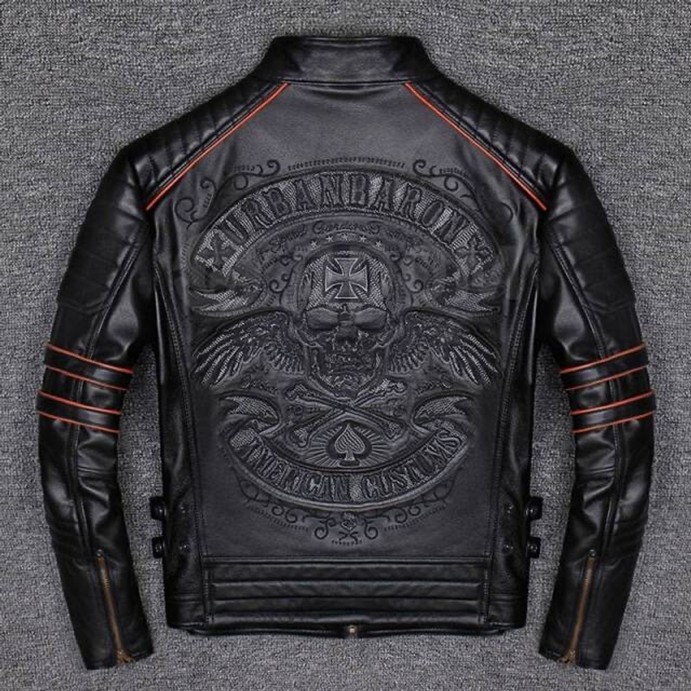 Кожаная куртка AMERICAN CUSTOMS