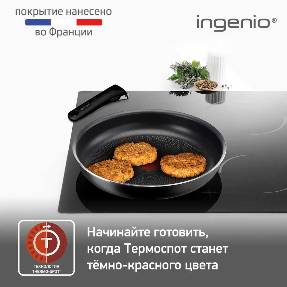 Набор сковород Tefal Ingenio 4250810, 22/26 см, съемная ручка