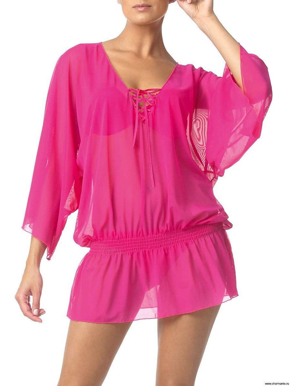 Туника пляжная черная р. 48-54 Charmante Италия