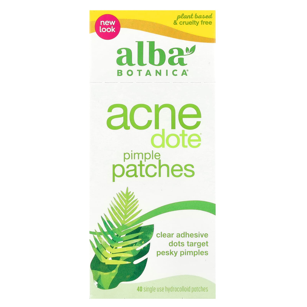 Alba Botanica, патчи от прыщей Dote®, 40 одноразовых гидроколлоидных патчей