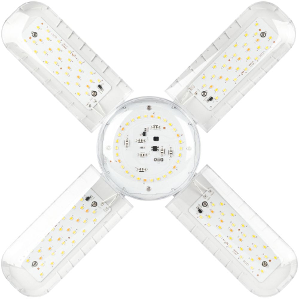 Фитолампа для растений светодиодная ЭРА GREEN LINE ФИТО-65W-PFR-E27-GR 5-ти лепестковая полного спектра 65 Вт Е27 | Фитолампы Е27