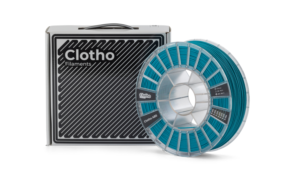 Пластик для 3D-принтеров, Clotho Filaments, Clotho ABS, GF-13, бирюзовый, 1,75 мм, 750