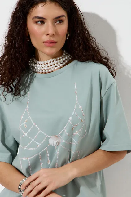 Футболка с принтом 