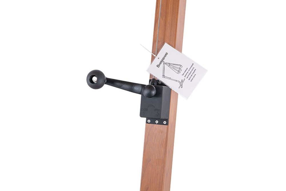 "Корсика" зонт уличный 3х3м на боковой алюминиевой опоре, цвет под дерево