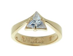"Герика" кольцо в золотом покрытии из коллекции "Циркония" от Jenavi