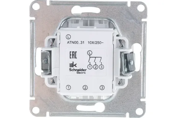 Выключатель Systeme Electric ATLASDESIGN 3-клавишный белый 35958