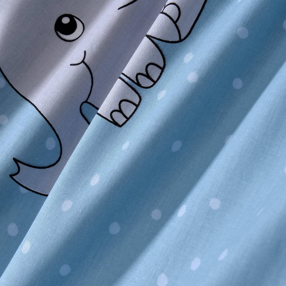 Детское постельное белье Sofi De MarkO Слон голубое