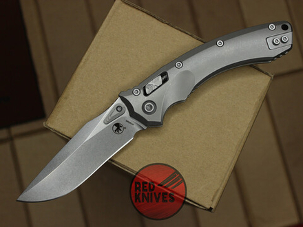 Нож Microtech Amphibian Titanium - рукоять титан, клинок апокалиптик