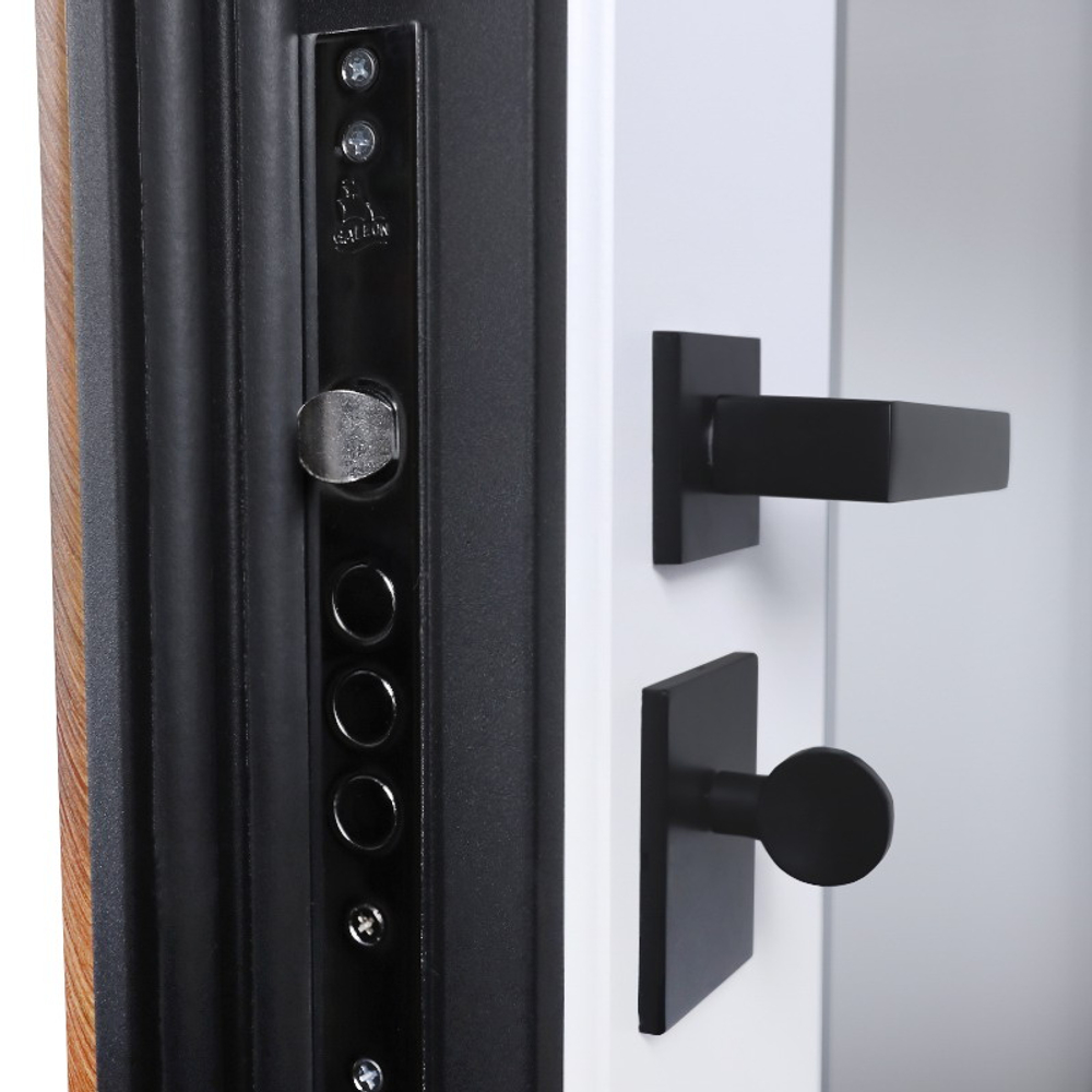 Стальная дверь "Plata" с зеркалом