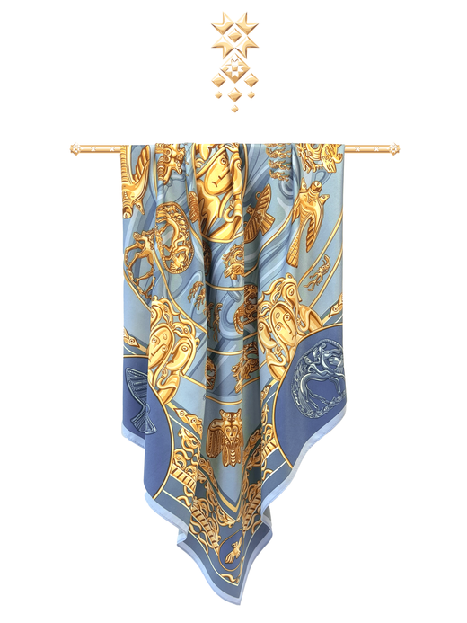 Платок «Пермский звериный стиль»