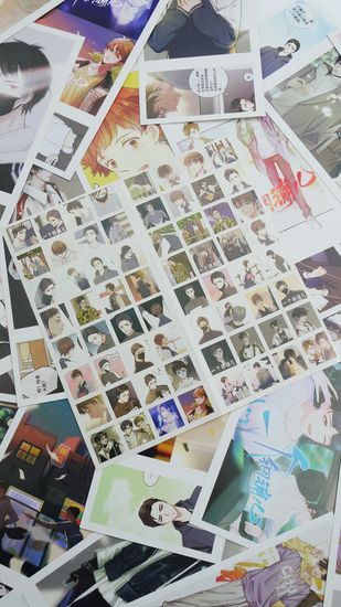 Набор открыток, карточек и наклеек "Счастливая монета / A Lucky Coin", 188 предметов