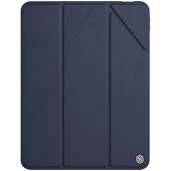 Синий чехол книжка от Nillkin для iPad Air 10.9 с 2020 года Air 4, серия Bevel Leather Case, функция пробуждения и сна