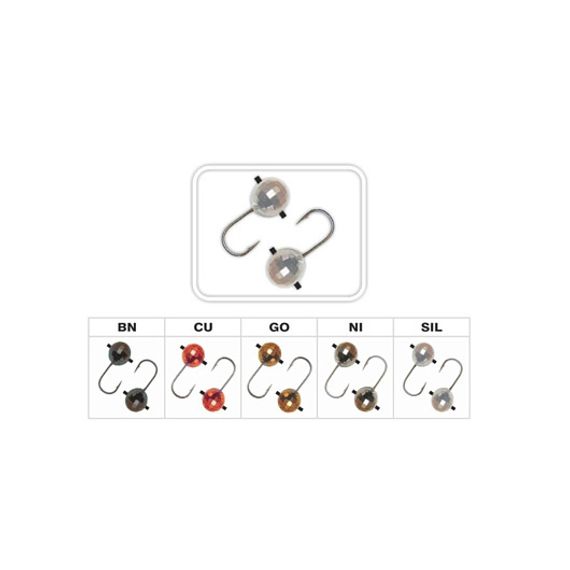 Мормышка вольф Шар с отв.мелк.гр. 4мм 0,6гр с кемб GO (MW-1640C-GO) Helios