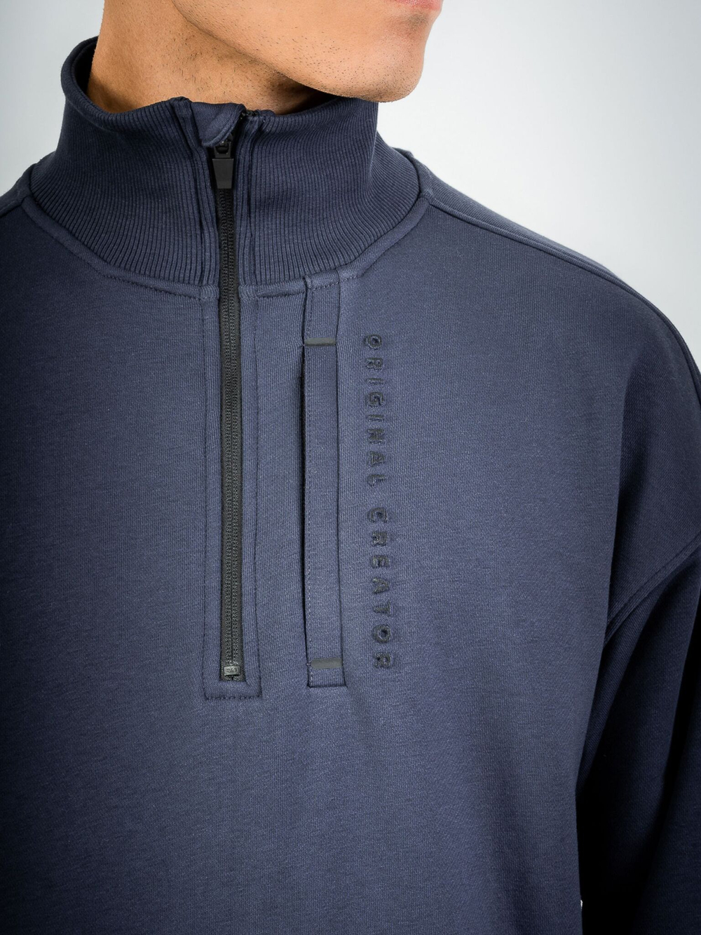 Свитшот с короткой молнией ORIGINAL CREATOR ERROR_404 HALF-ZIP, Темно-синий