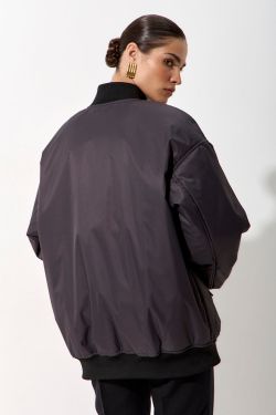 Куртка бомбер в цвете графит