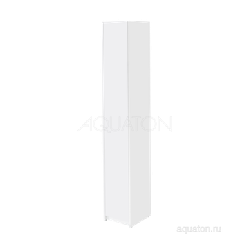 Шкаф - колонна AQUATON Лондри белая, узкая 1A260603LH010