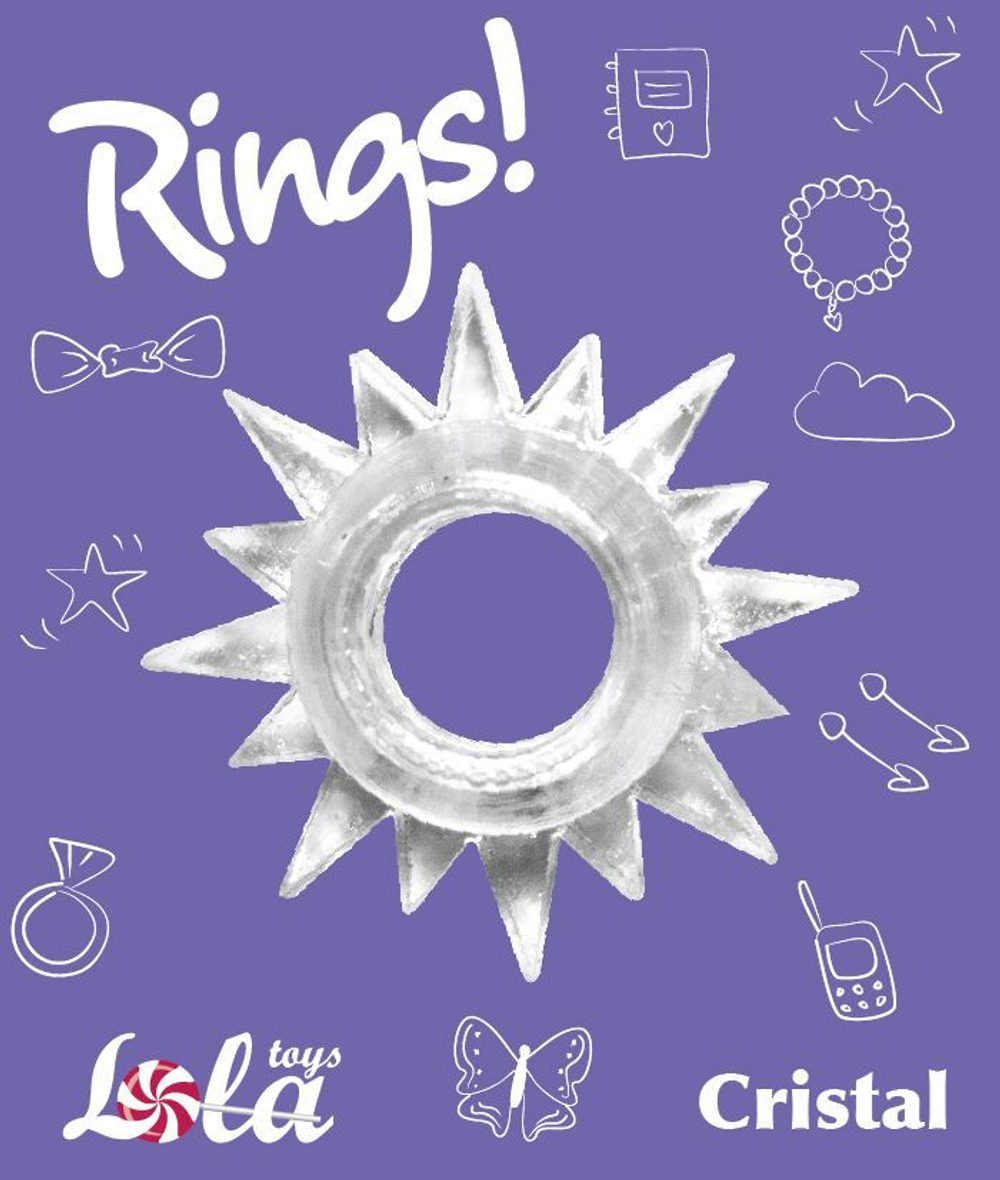 Эрекционное кольцо Lola Games Rings Cristal прозрачное