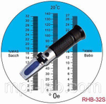 Рефрактометр АТС 50 с 3-мя шкалами: (0-32 %Brix), (0-140 °Oe), (0-26 °KMW)