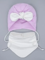 Чалма для малыша на завязках со снудом