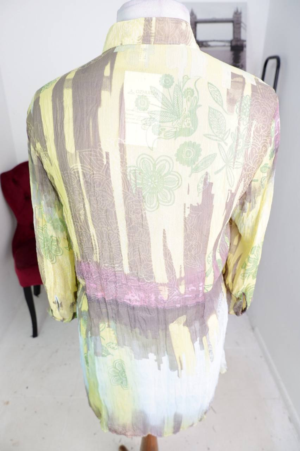 Блузка для летних образов, маркировка 40, визуально на 48 размер