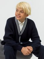 Кардиган для мальчика на пуговицах AT891-1M синий