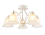 Потолочная люстра TR3050/5 WH/GD/FR белый/золото/белый матовый E27/5 max 40W D630*320