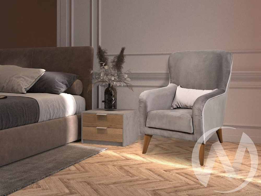 Кресло Вояж 7 графит/светло-серый