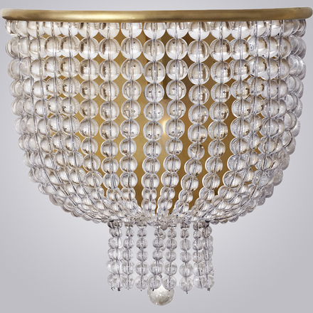 Бра Jacqueline White Sconce Brass By Imperiumloft