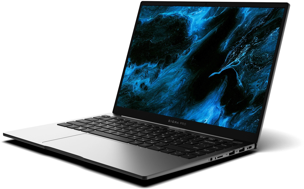 Ноутбук  Digma Pro Pactos 14 ", Core i5, 16 Гб RAM, 512 Гб SSD, Iris Xe Graphics, Темно-серый
