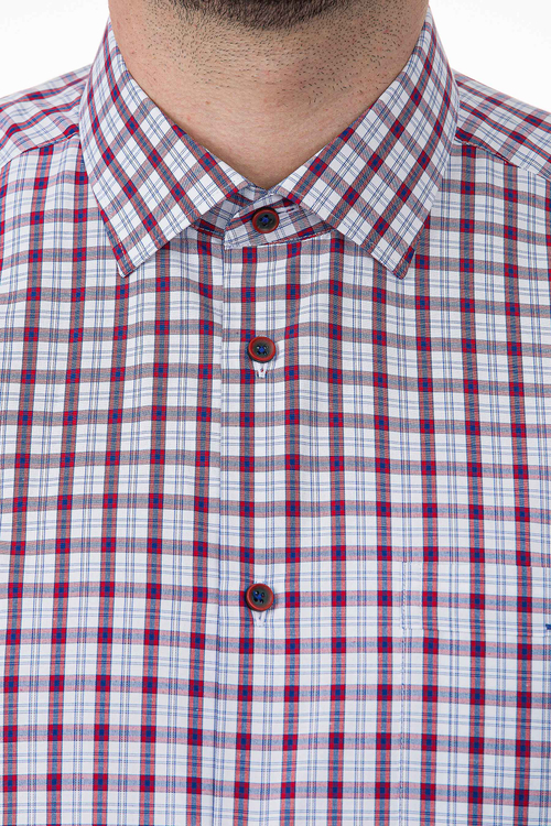 Сорочка мужская VESTER короткий рукав, приталенный силуэт 72314 51