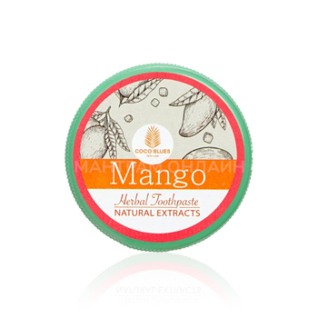 Зубная паста Coco Blues Mango Toothpaste тайская Манго 30 г