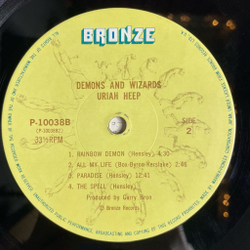 Винтажная виниловая пластинка LP Uriah Heep Demons And Wizards (Japan 1975) (No Obi) Rainbow Demon