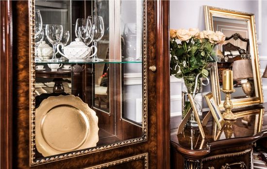 Гостиная модульная ДЖОКОНДА корень  глянец