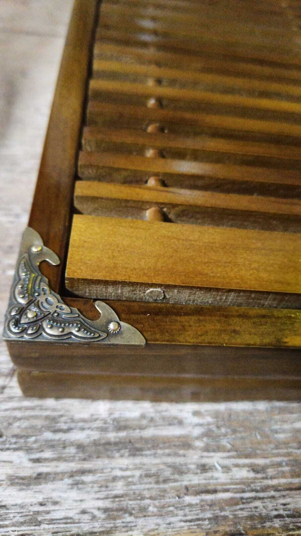 278171Y1 УЦЕНКА Чабань "Орхидея" l=43см, с металл.уголками, дерево