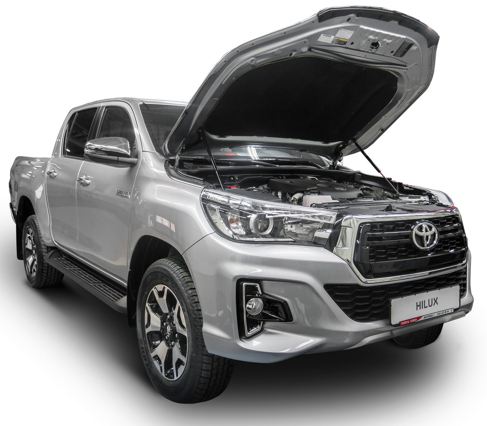 Газовые упоры капота АвтоУпор для Toyota Fortuner II 2017-2020 2020-н.в./Hilux VIII 2015-2020, 2 шт., UTOFOR011