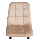 Стул CHILLY (mod. JSC-220) Велюр/металл , 44,5х52,5х88 см, Beige (бежевый) HLR8 / черный