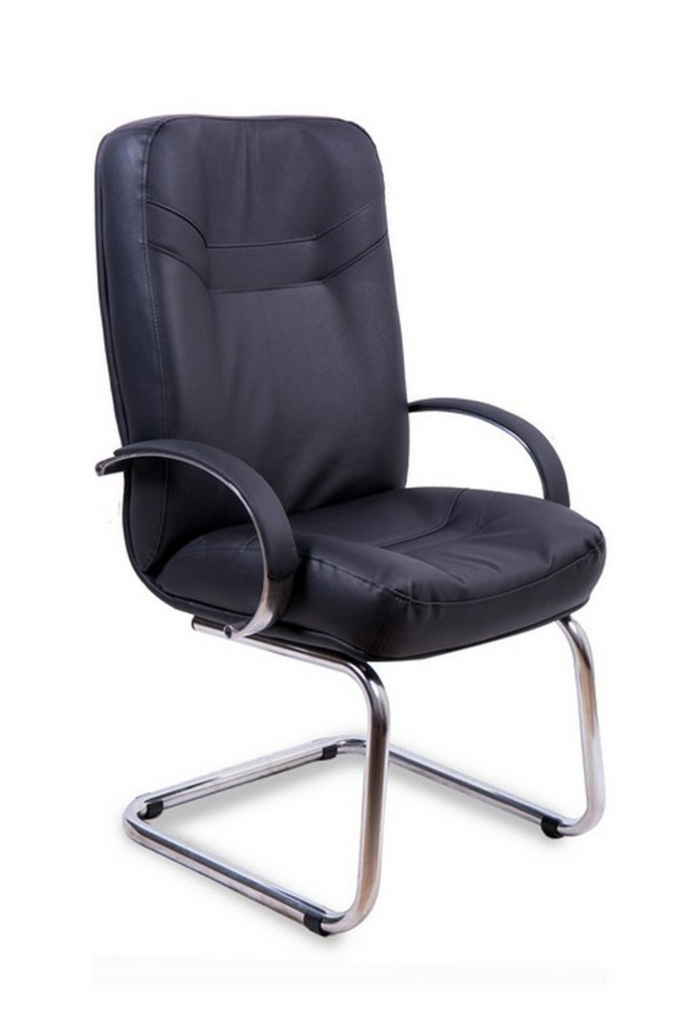 Кресло для руководителя МИНИСТР КОРОТКИЙ ХРОМ КОНФЕРЕНЦ