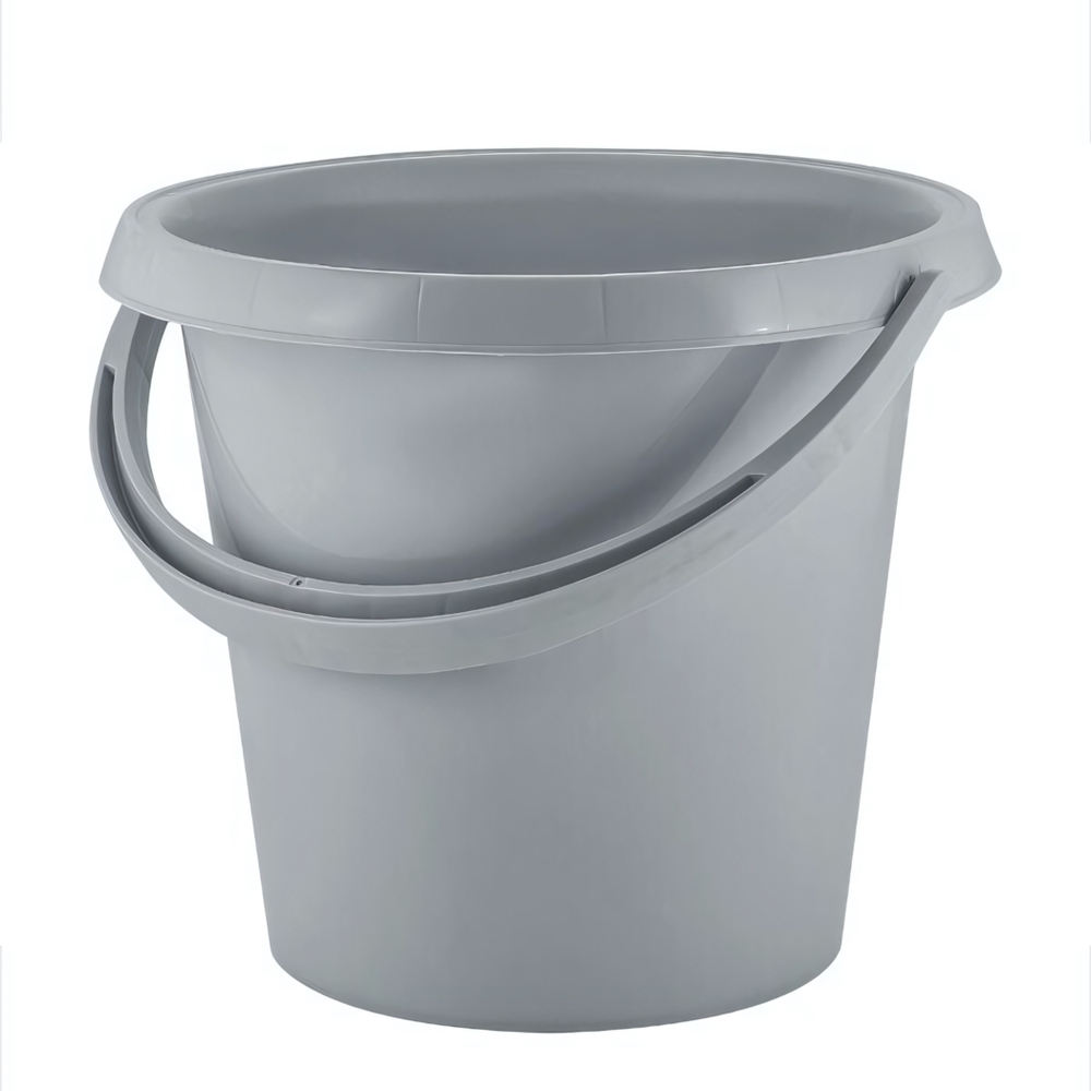 Ведро AMPARI 10л серый шторм