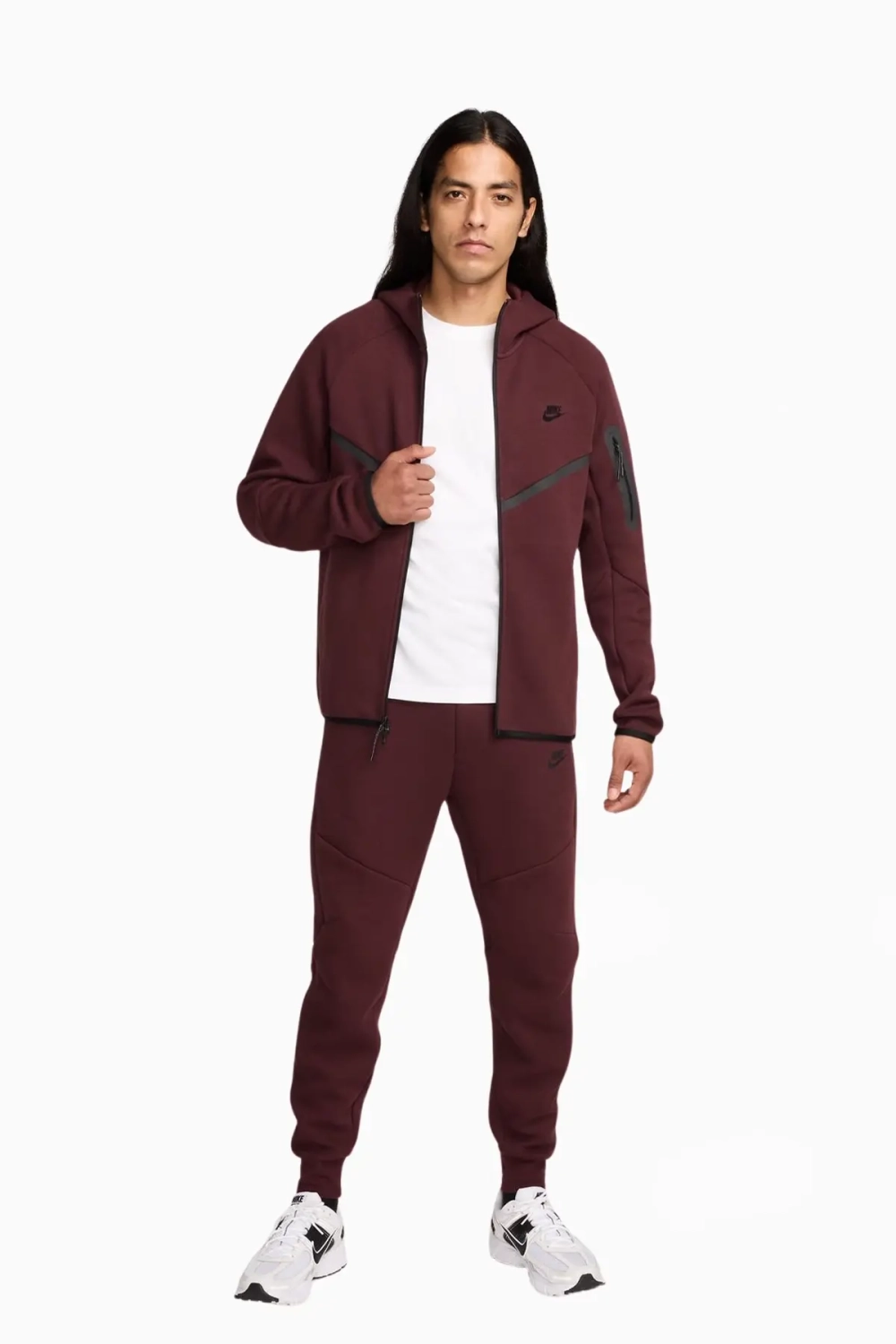 Кофта Nike Sportswear Tech Fleece Windrunner - бордовый