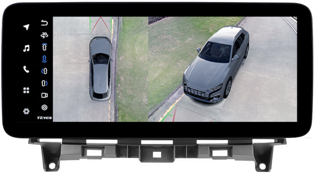 Магнитола для Honda Crosstour - Teyes LUX ONE 360 монитор 12.3" 2K QLED на Android 10, CarPlay, 4G SIM-слот, 6/128 ГБ, 4 камеры в комплекте