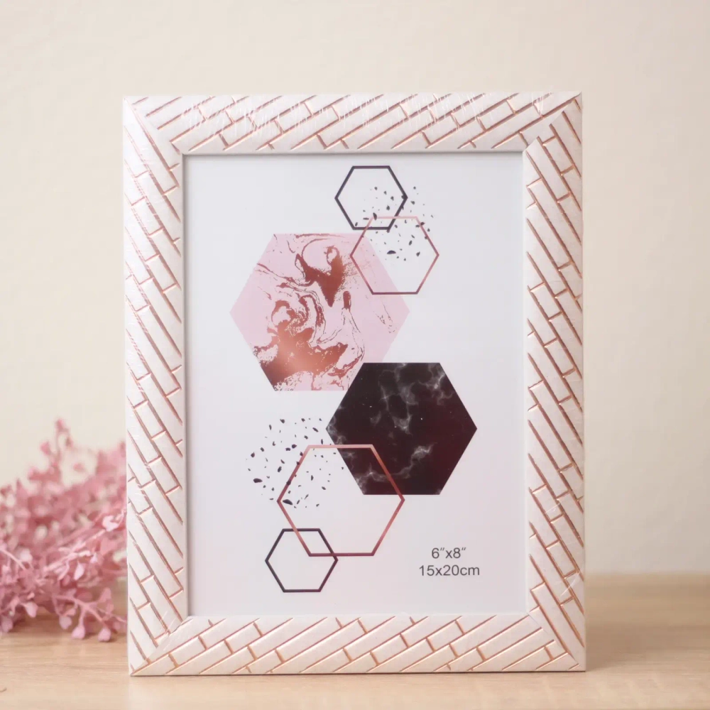 Фоторамка 15*20см «Флоренция» бледно-розовый, пластик