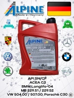 Alpine RSL 5W30 LA 4л. Германия