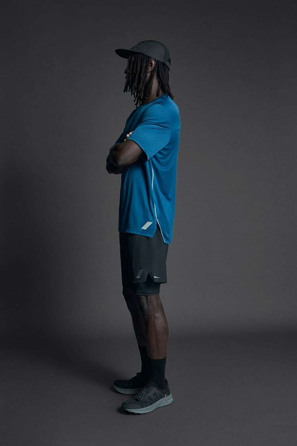 ZARA СПОРТИВНЫЕ ШОРТЫ 2-В-1, ЧЕРНЫЙ