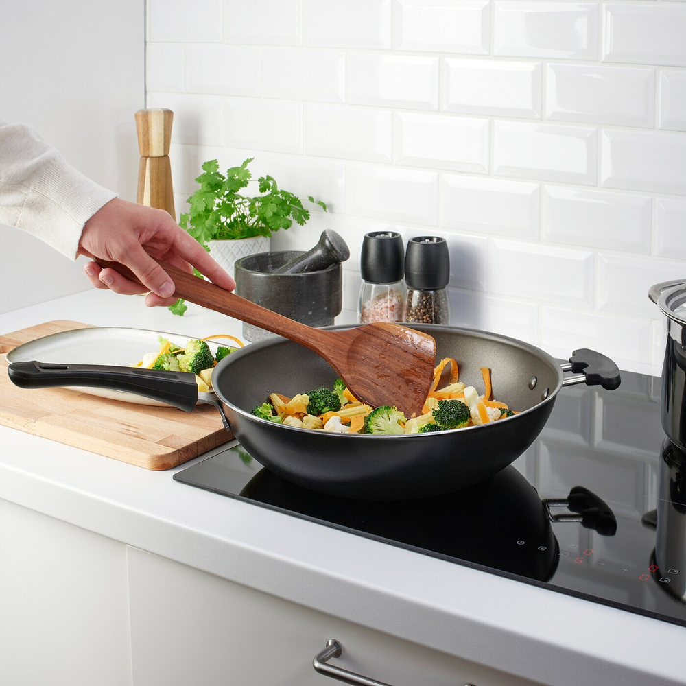 Лопатка кулинарная IKEA HULDHET (ХУЛДЕТ), Орех, 35 см