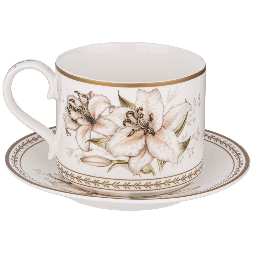 ЧАЙНЫЙ СЕРВИЗ LEFARD "LILIES" НА 6 ПЕР. 14 ПР. 1000/350/300 МЛ (КОР=4НАБ.)